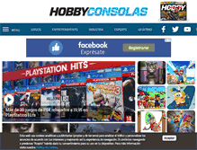 Tablet Screenshot of hobbyconsolas.com